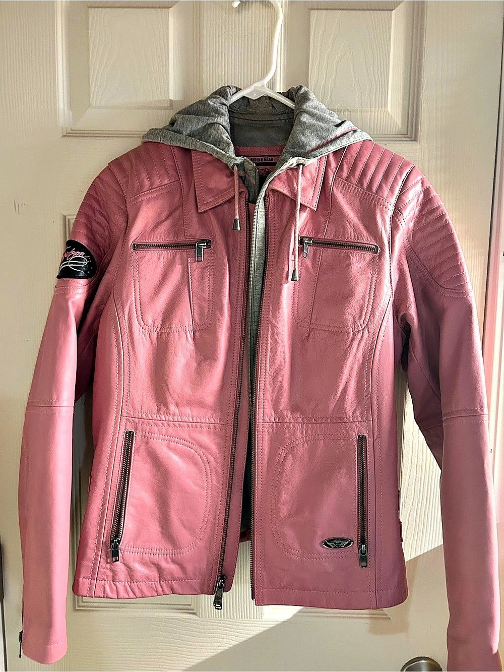 Harley-Davidson Women's Faux Leather Moto Jacket Size Medium Like New
